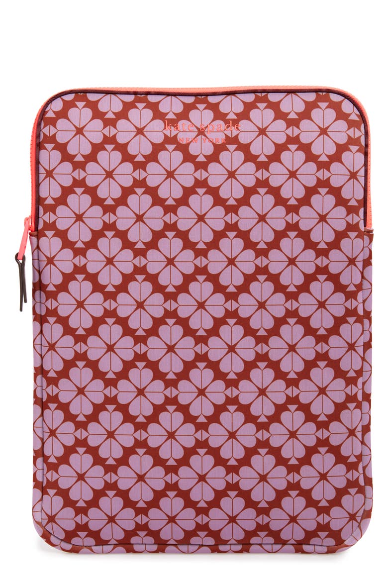 universal spade flower neoprene laptop sleeve, Main, color, IRIS BLOOM MULTI