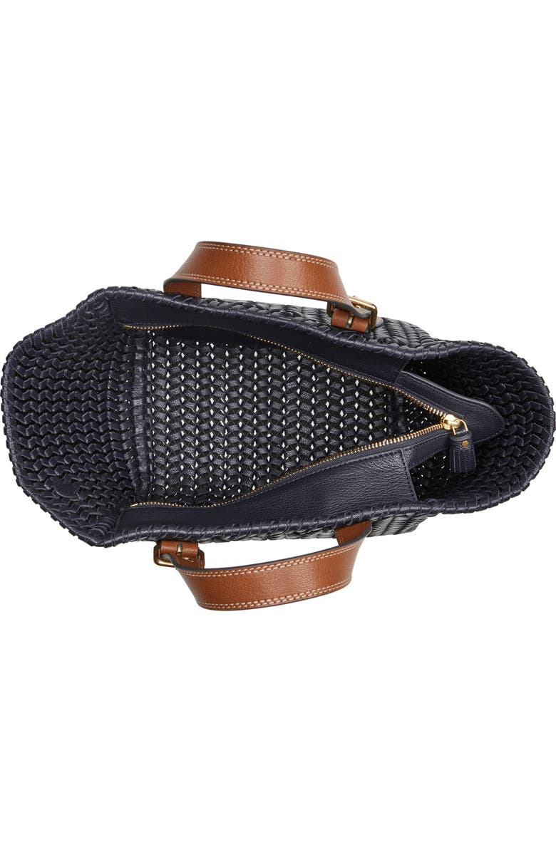 Anya Hindmarch Small The Neeson Herringbone Woven Leather Tote, Alternate, color,