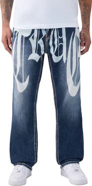 True Religion Bobby Super T Logo Baggy Jeans