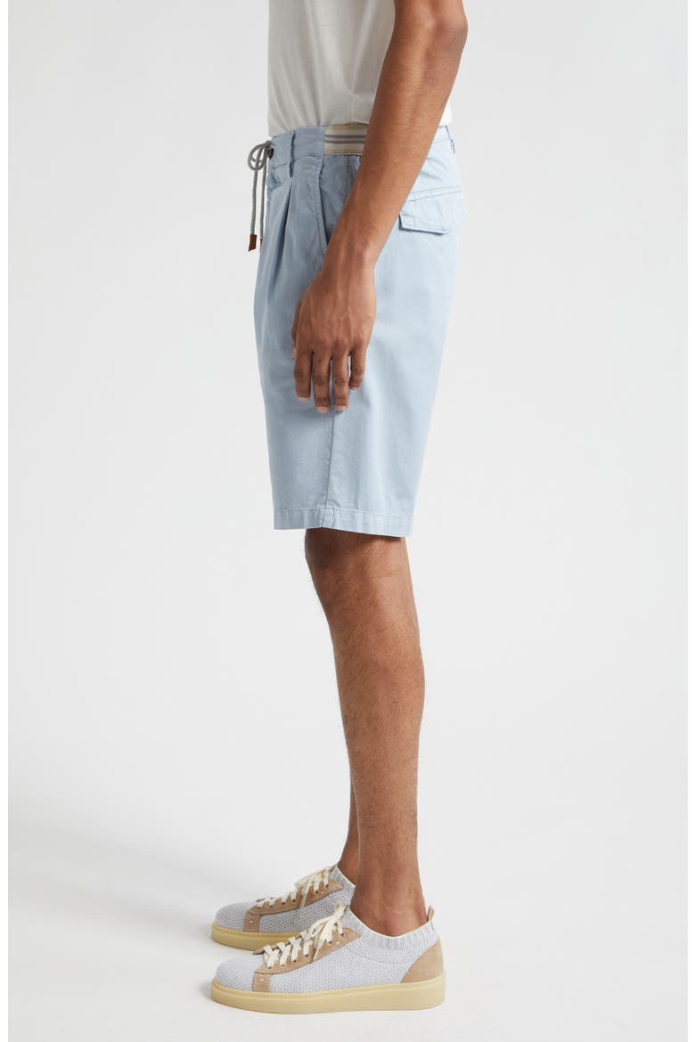 Stretch Cotton Bermuda Shorts, Alternate, color, BABY BLUE