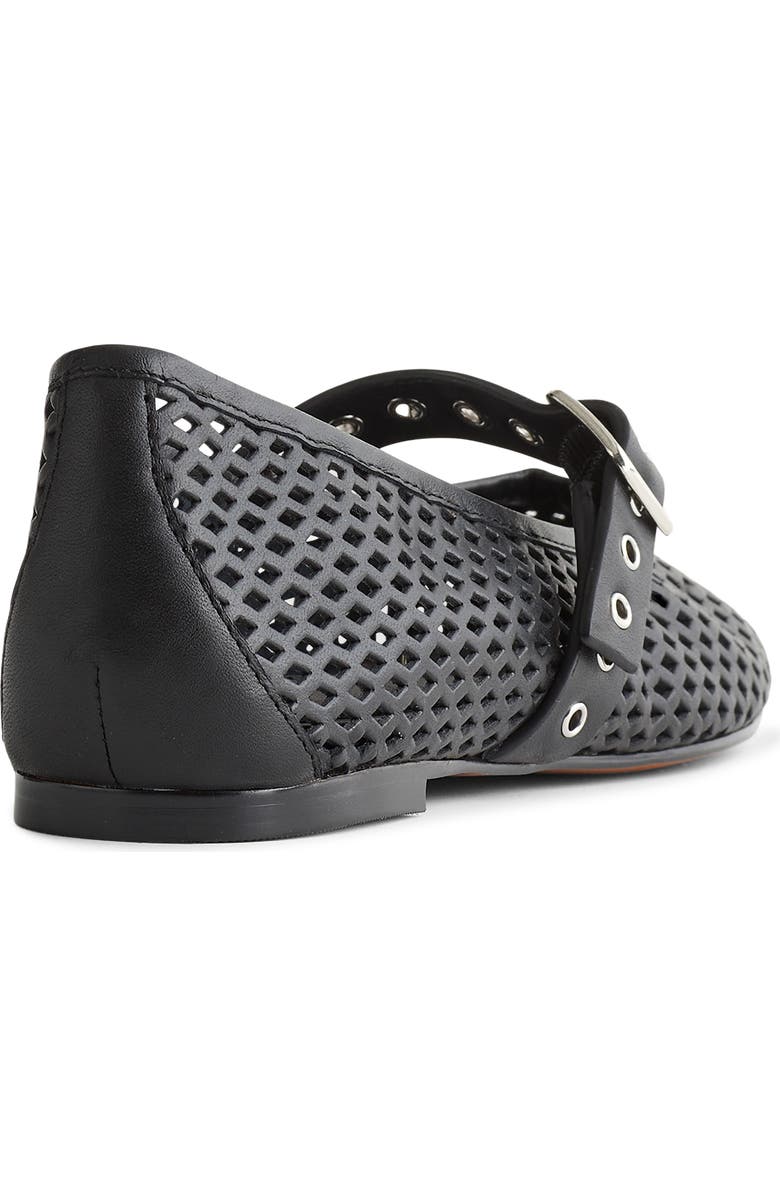 Madewell The Remy Perforated Mary Jane Flat, Alternate, color, True Black