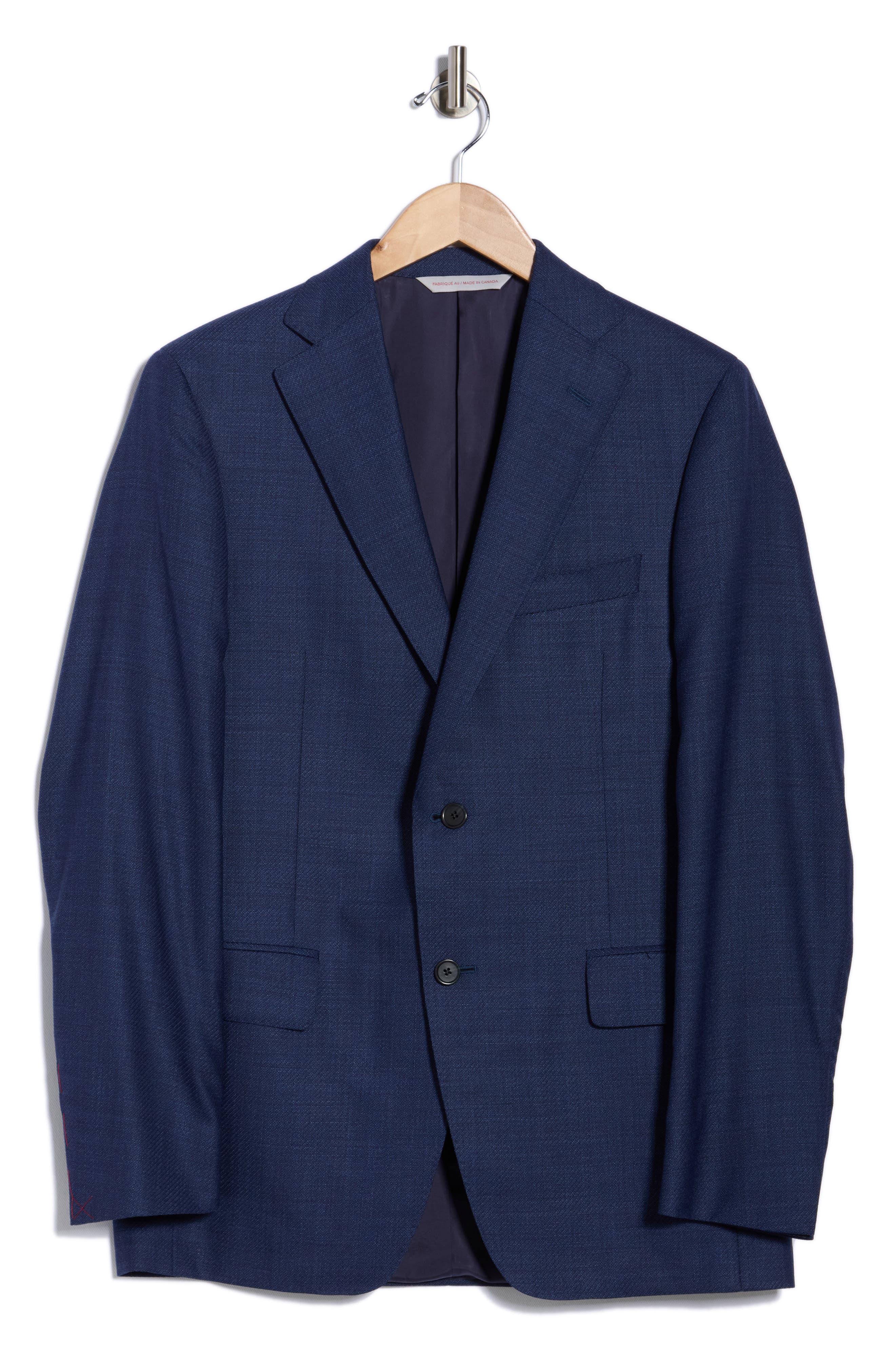 Samuelsohn Solid Wool & Silk Sport Coat