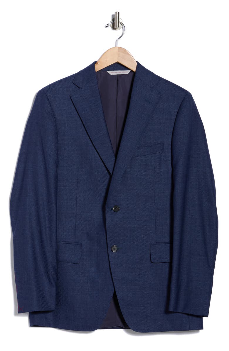 Samuelsohn Solid Wool & Silk Sport Coat, Main, color, Blue