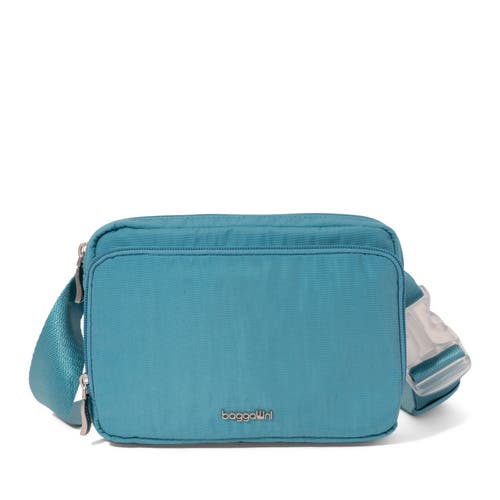 Baggallini Modern Belt Bag Sling In Seaside Blue