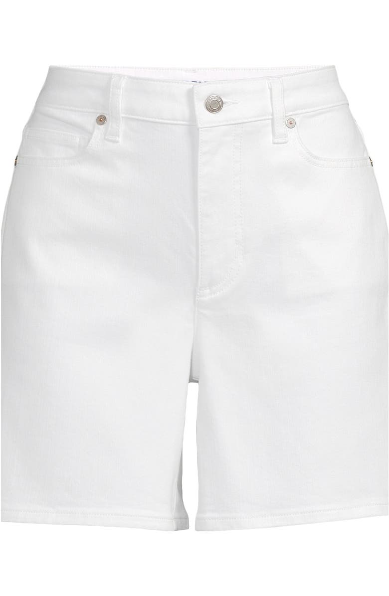 Lands' End Recover Mid Rise 7" Jean Shorts, Alternate, color, 