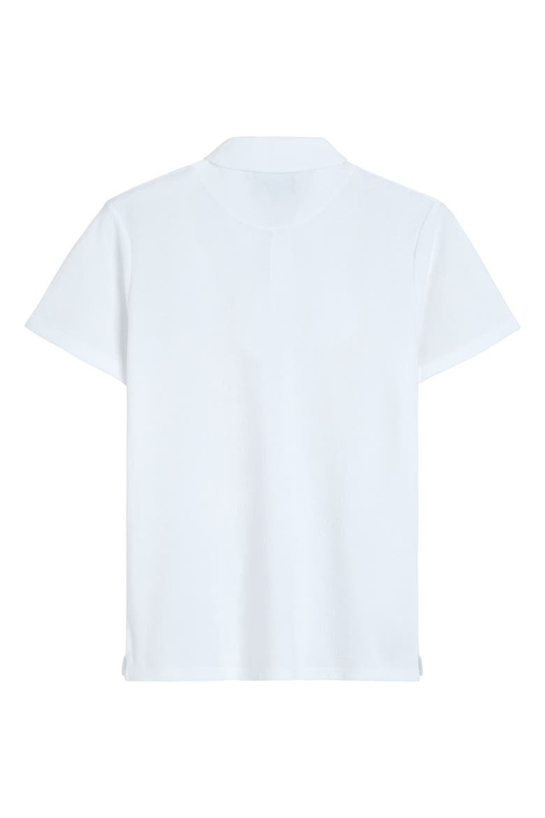 Men's Solid Terry Polo, Alternate, color, BLANC
