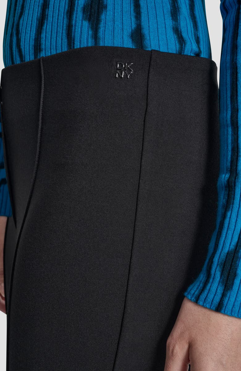 DKNY Front Seam Flare Pants, Alternate, color, Black