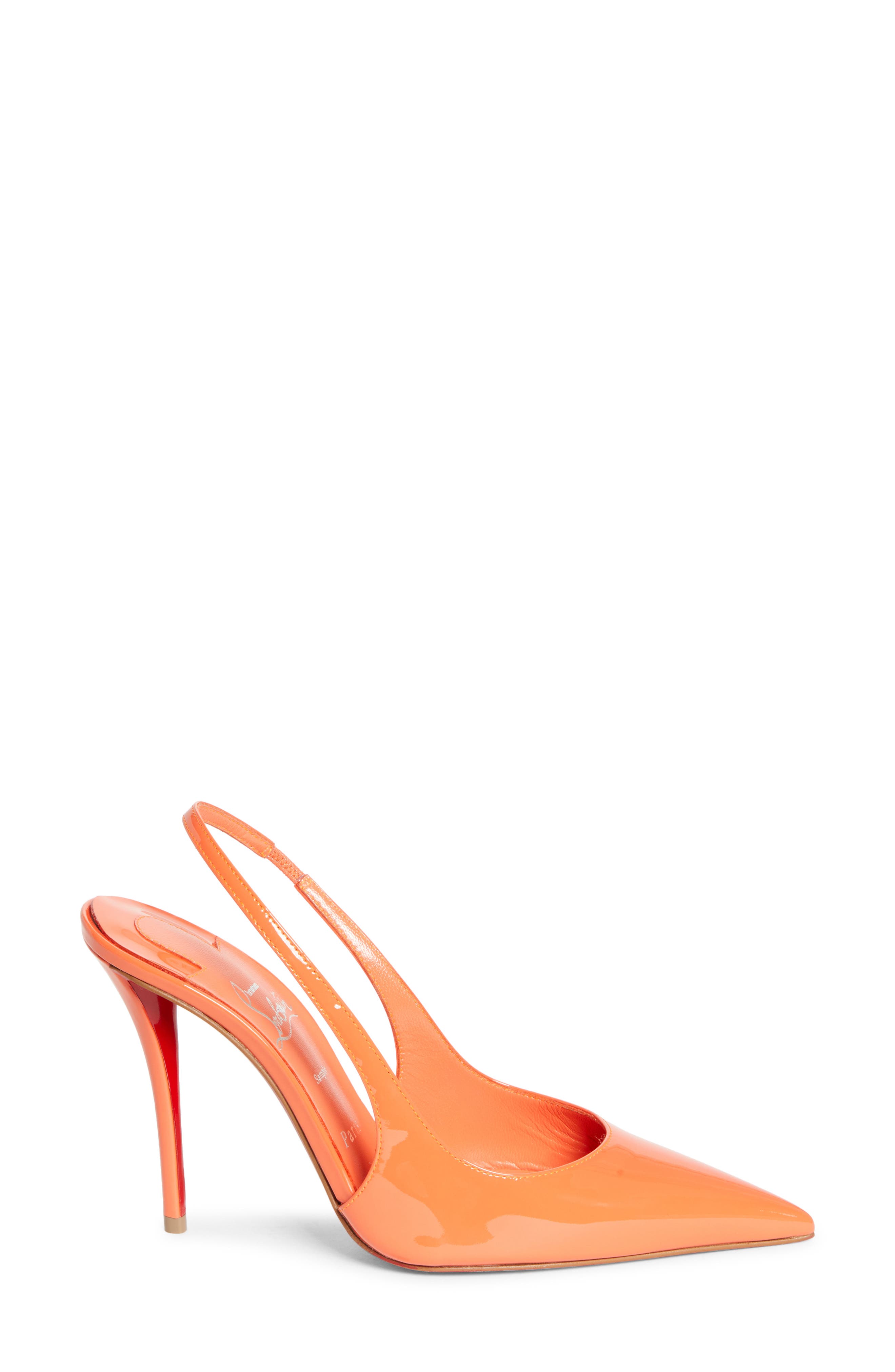 Christian Louboutin 100MM MISS Z SLINGBACK PUMP, Alternate, color, Caruzo/ Caruzo