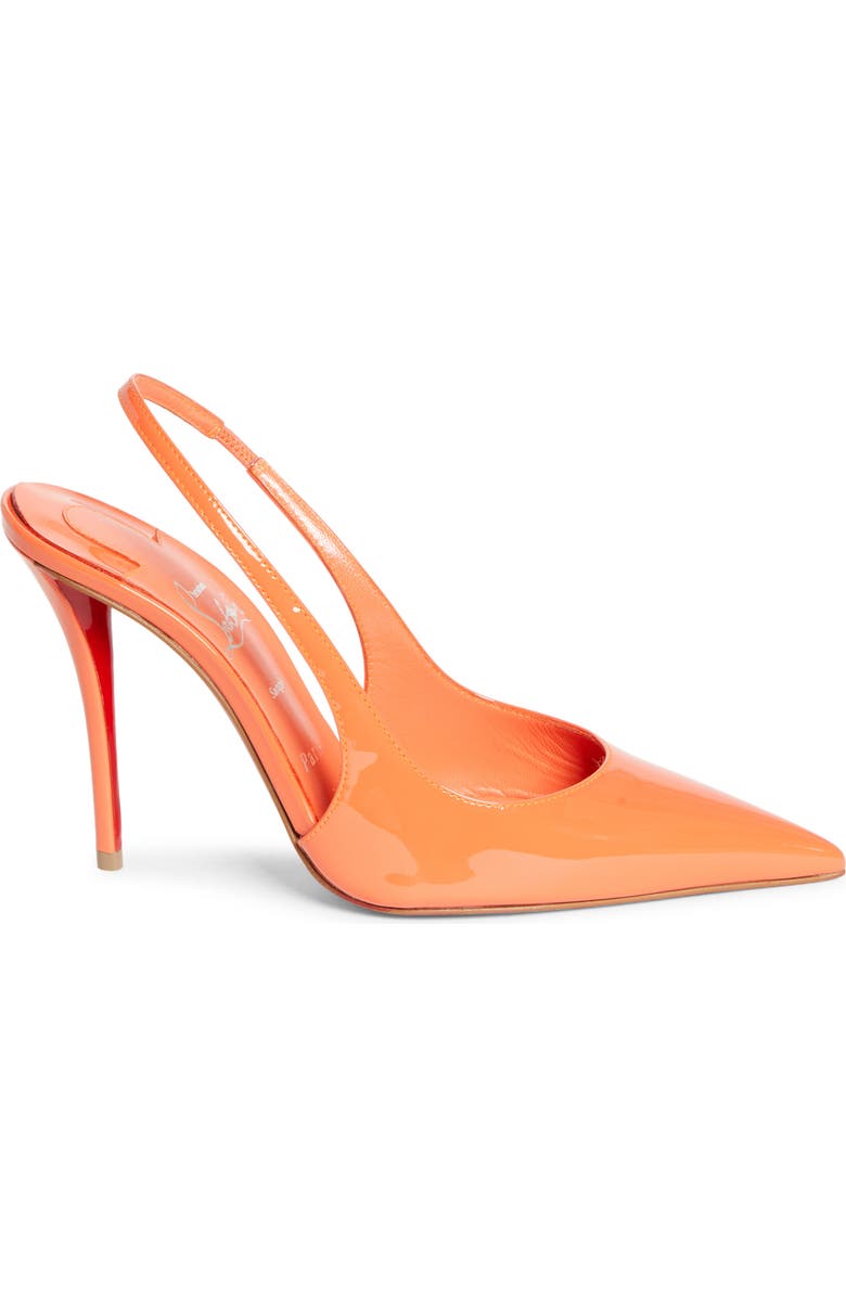 Christian Louboutin 100MM MISS Z SLINGBACK PUMP, Alternate, color, Caruzo/ Caruzo