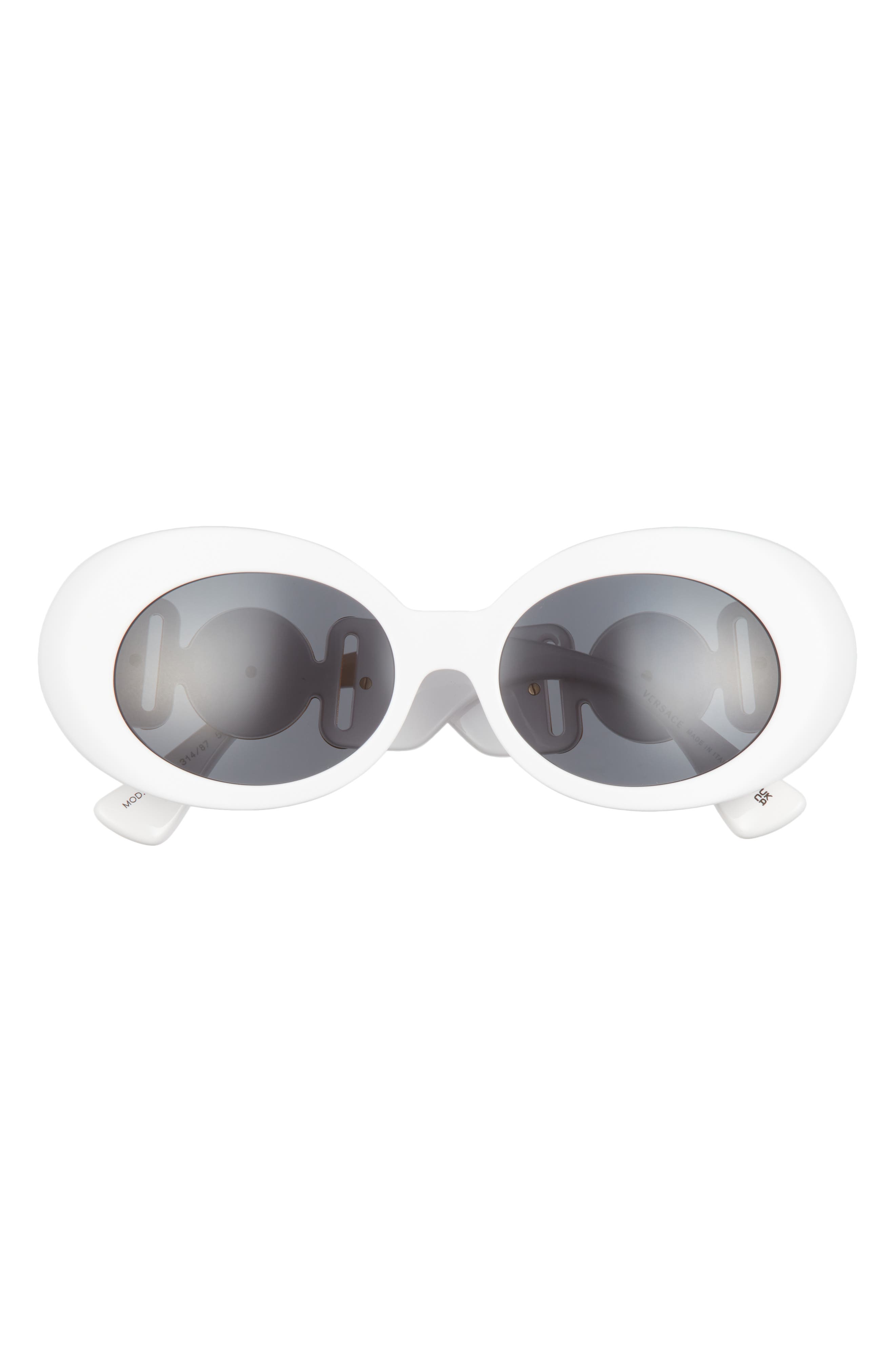 Versace 54mm Irregular Oval Sunglasses