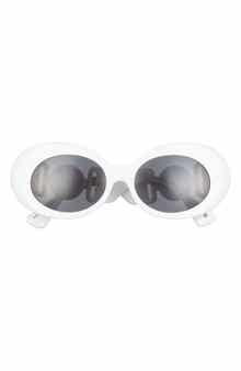 Versace 54mm Irregular Oval Sunglasses