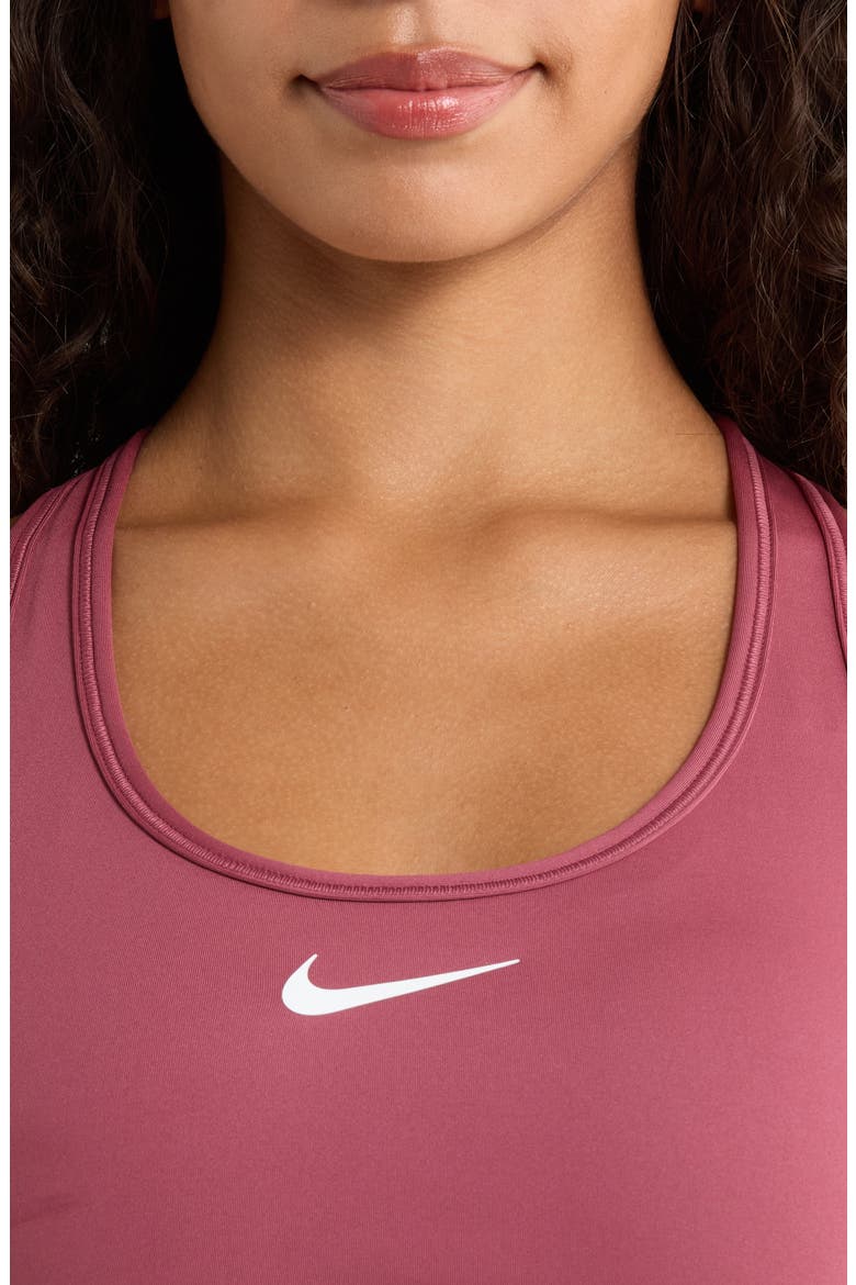 Dri-FIT Swoosh Medium Support Padded Sports Bra, Alternate, color, 654 PKSMOK/WHITE