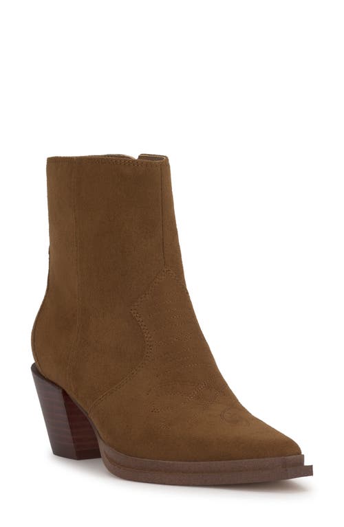 Jessica Simpson Helvona Pointed Toe Bootie In Brown