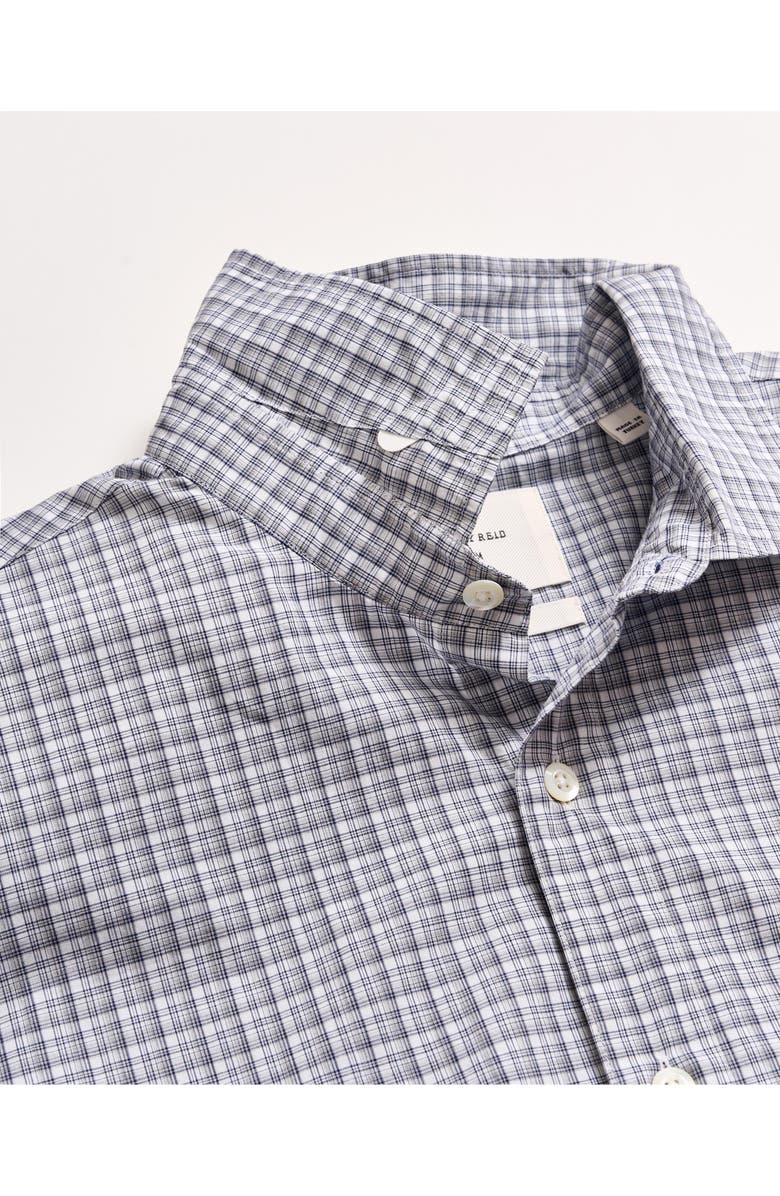 Billy Reid Hutcheson Micro Shadow Plaid Button-Up Shirt, Alternate, color, Carbon Blue/ Multi