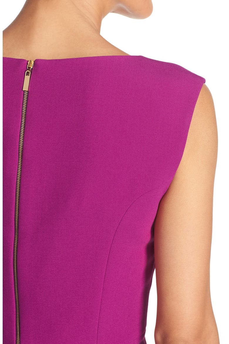 Woven Fit & Flare Dress, Alternate, color, DEEP ORCHID