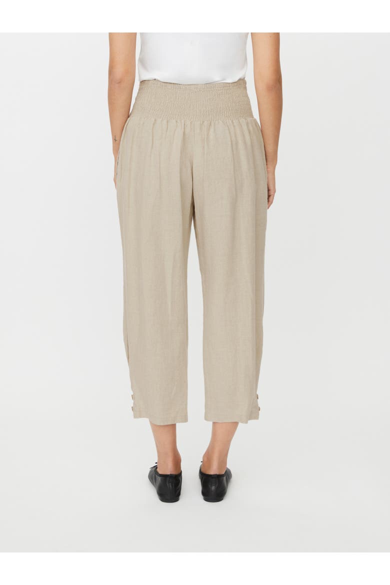 Mapenna Cropped Linen Trousers, Alternate, color, Natural
