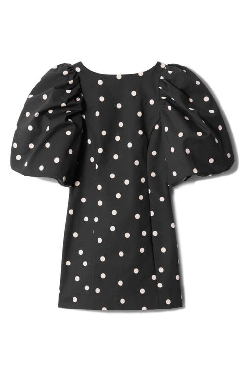 & OTHER STORIES & OTHER STORIES DAMIEN POLKA DOT COTTON BLEND MINIDRESS