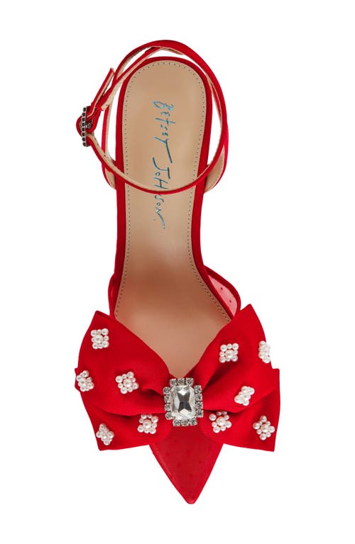 Betsey Johnson Mark Ankle Strap Mesh Pump In Multi