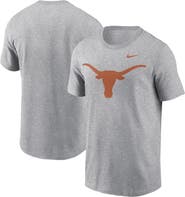 Nike Men's Nike Heather Gray Texas Longhorns Primetime Evergreen Logo T-Shirt