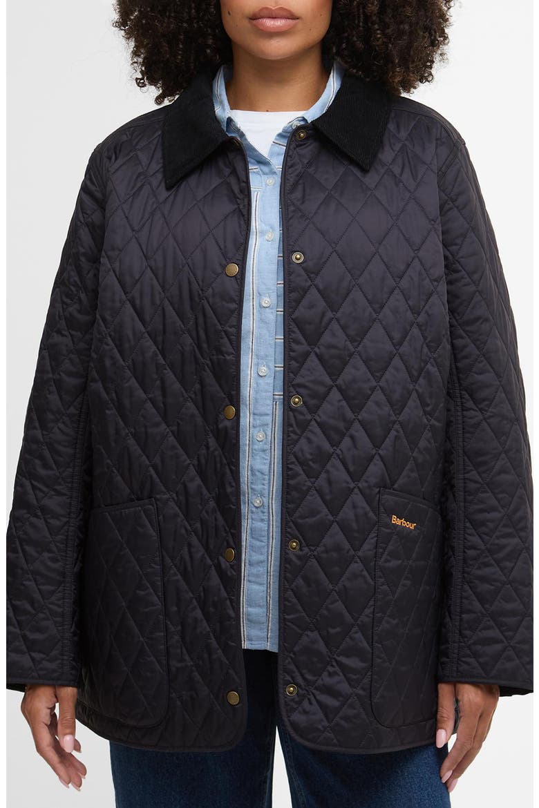 Annandale Quilted Barn Jacket, Main, color, NAVY