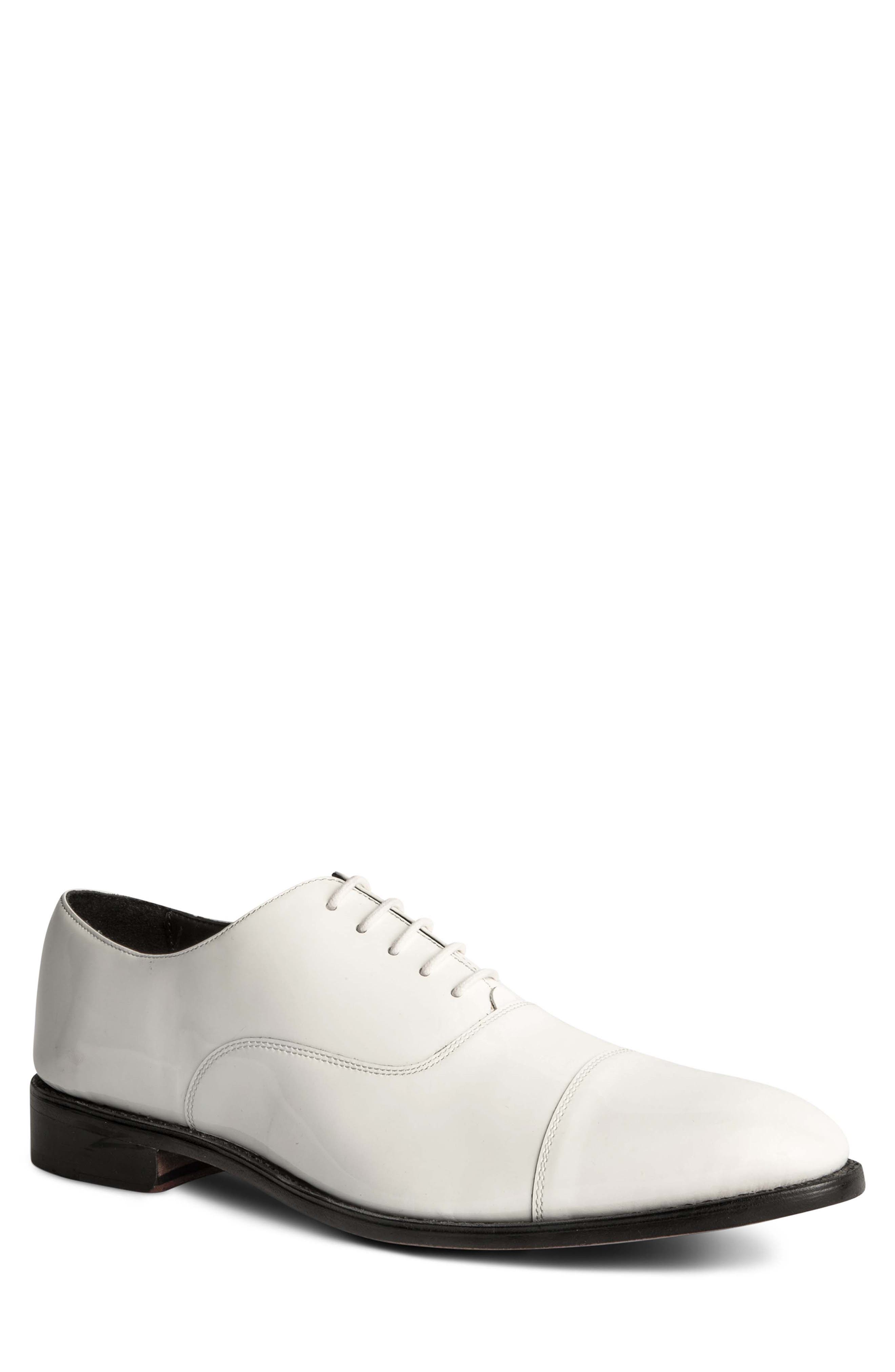 Anthony Veer Clinton Cap Toe Oxford, Main, color, White