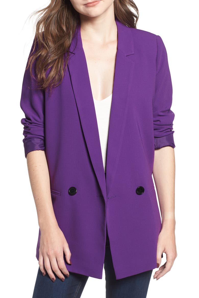 Oversize Blazer, Main, color, PURPLE MAGIC