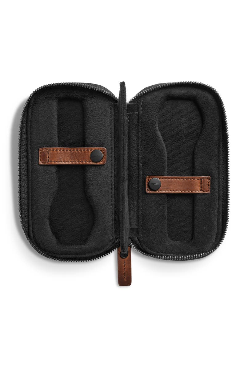 Shinola Navigator Leather Watch Travel Case, Alternate, color, 