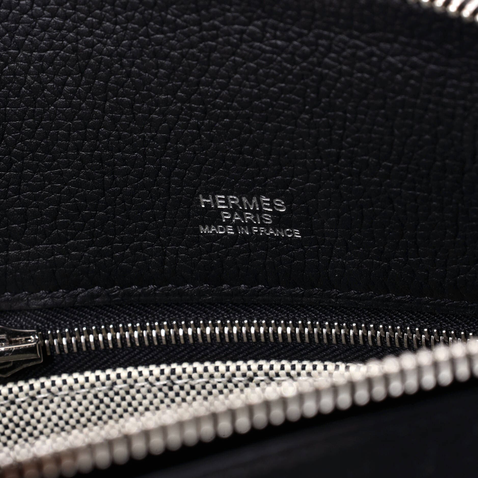 Pre-Owned Hermes R.M.S 12H Bag Pacific Printed Toile and Leather, Alternate, color, Noir