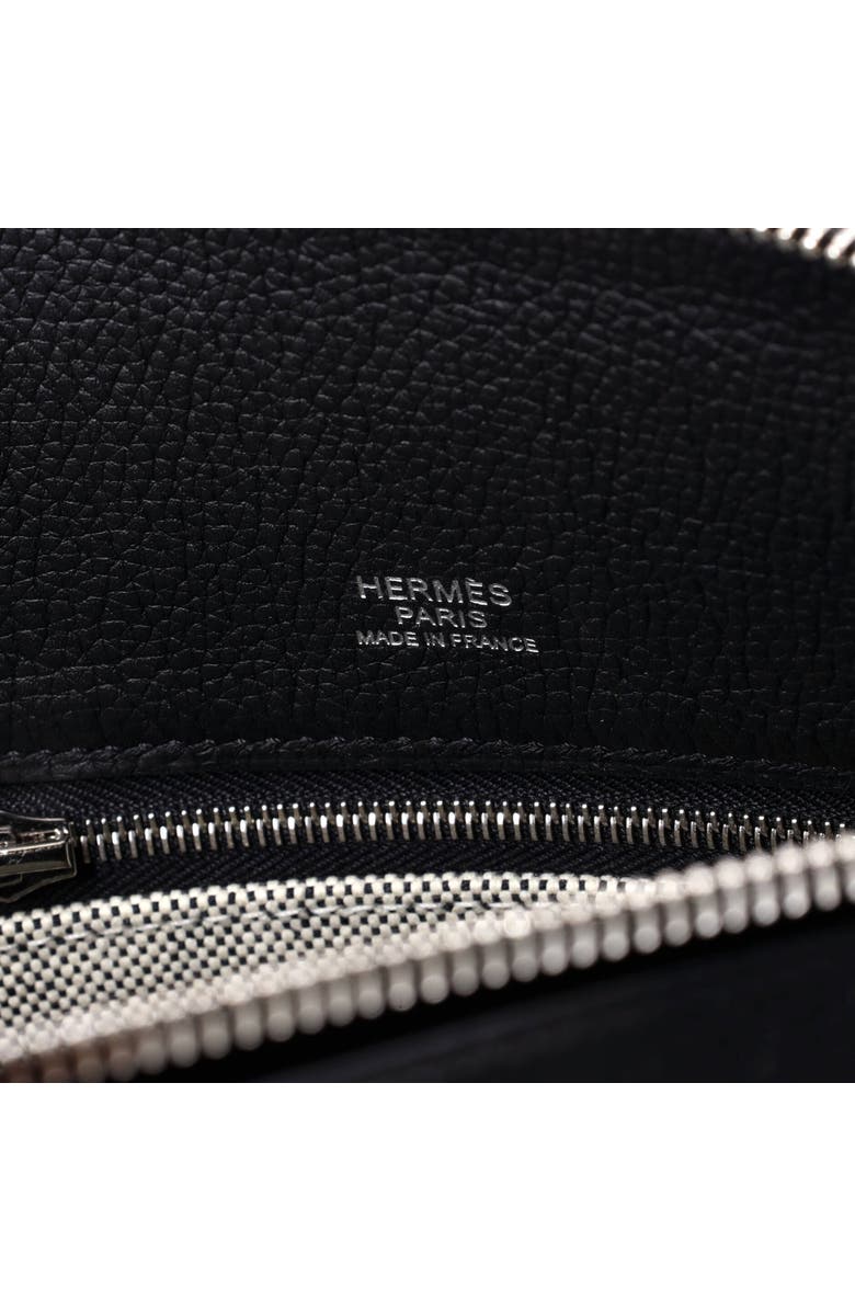 Pre-Owned Hermes R.M.S 12H Bag Pacific Printed Toile and Leather, Alternate, color, Noir