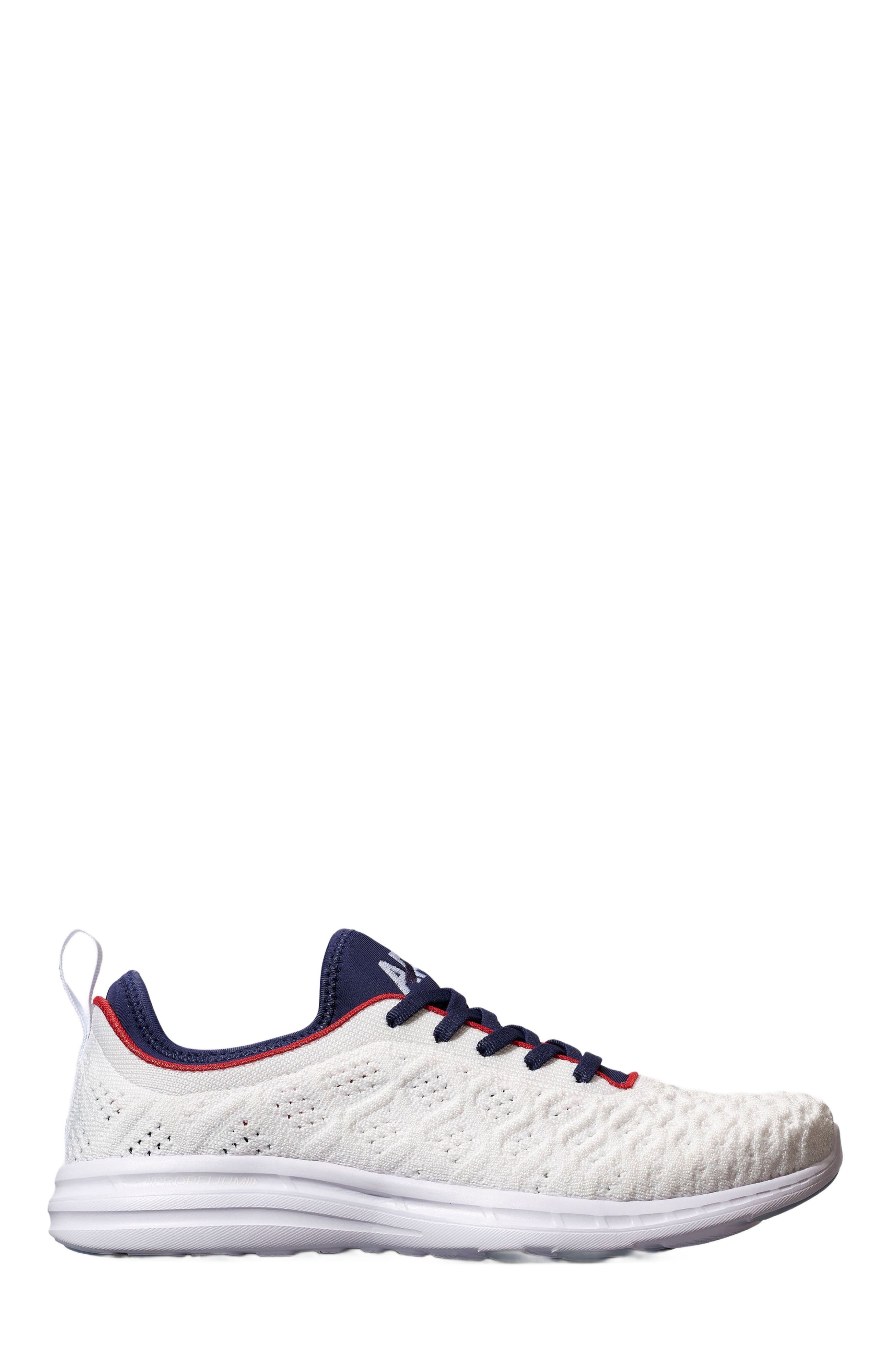 Women's TechLoom Phantom Sneakers, Main, color, White / Royal Navy / Red