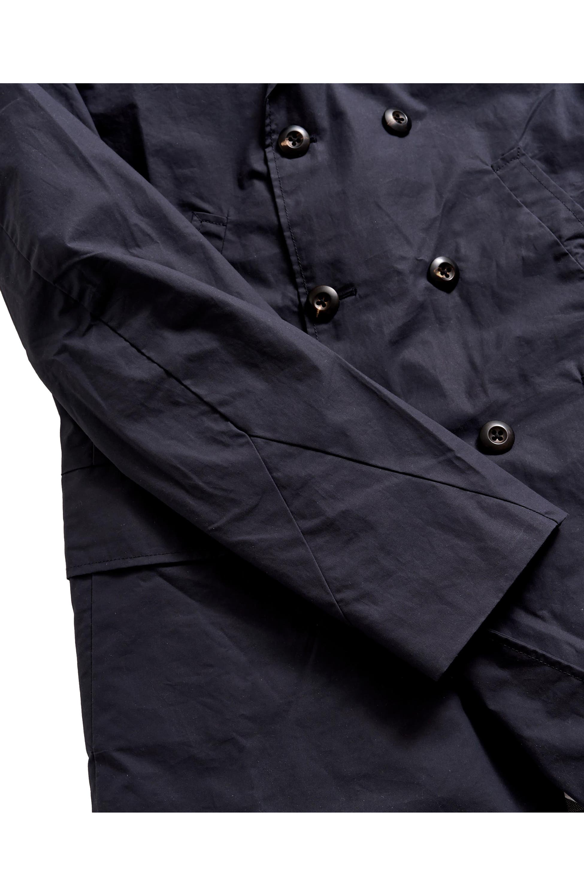 Water Repellent Wax Cotton Peacoat