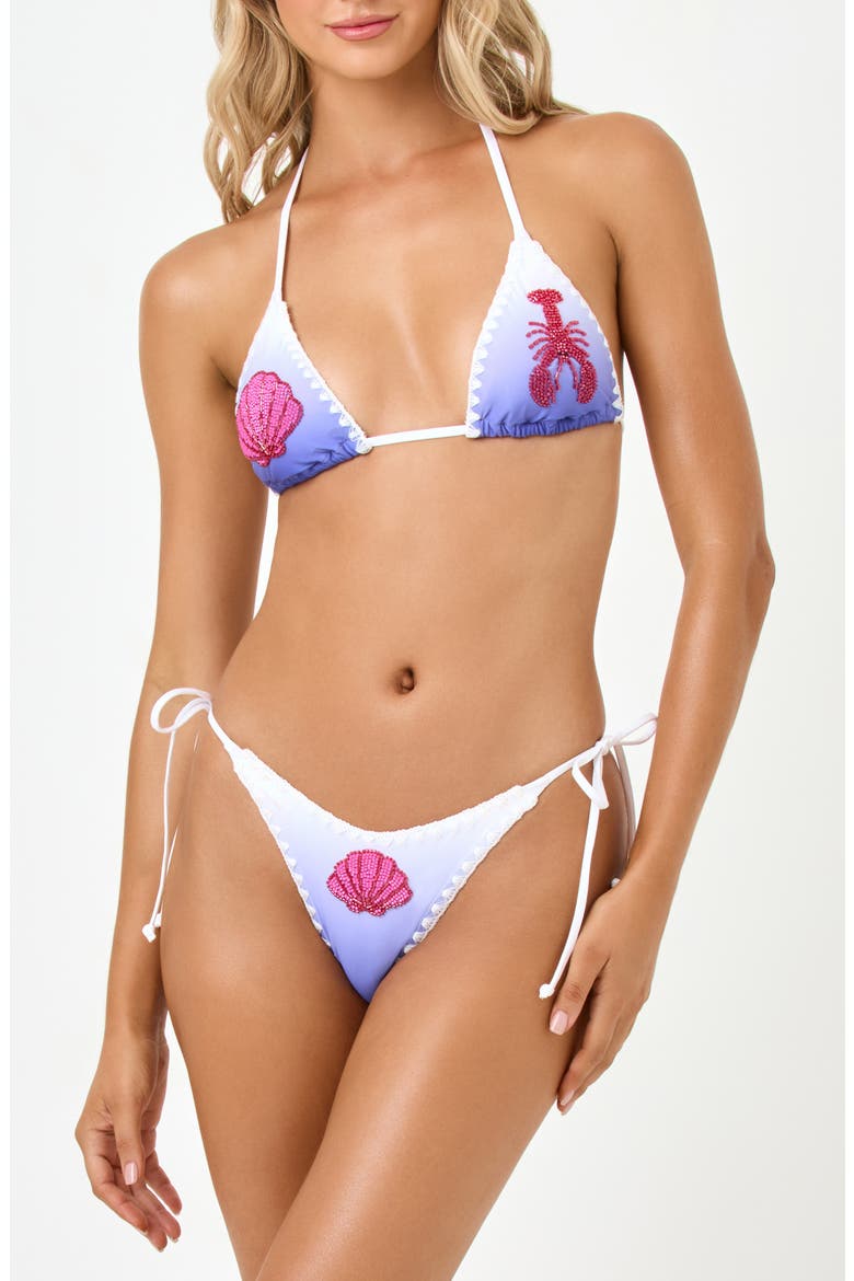 Sonia Beaded Embroidered Bikini Top, Alternate, color, INTO THE BLUE