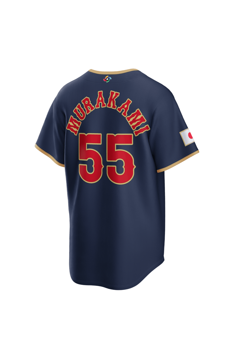 Nike Men's Nike Munetaka Murakami Navy Japan Baseball 2026 World Baseball Classic Road Stadium Jersey, Alternate, color, Navy