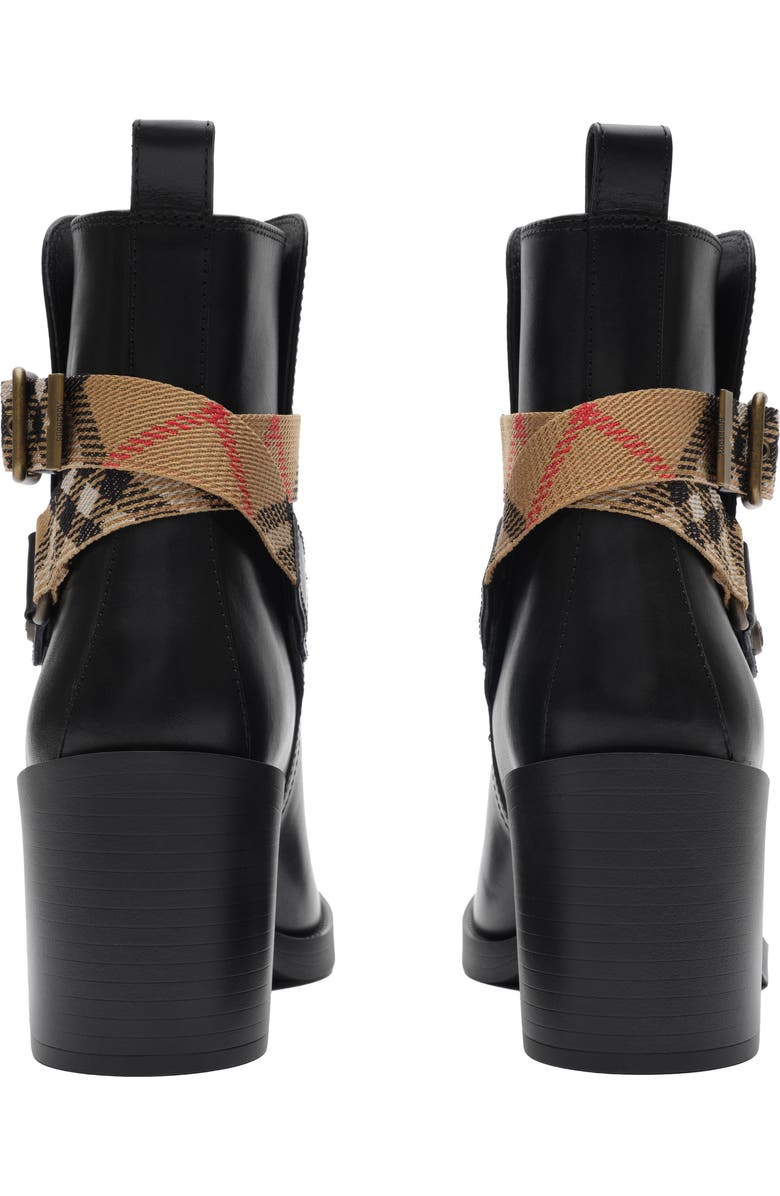 Burberry Huntley Belted Bootie, Alternate, color, Black