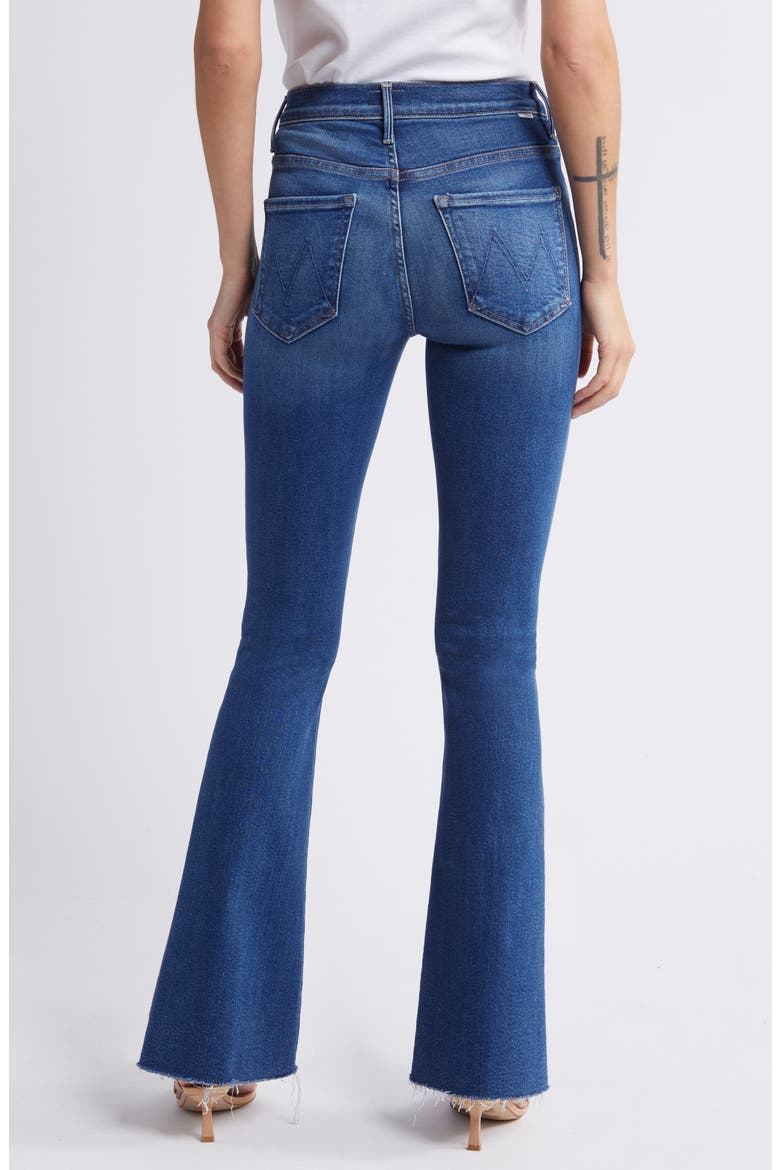 High Waist Fray Hem Flare Leg Jeans, Alternate, color, EASY DOES IT
