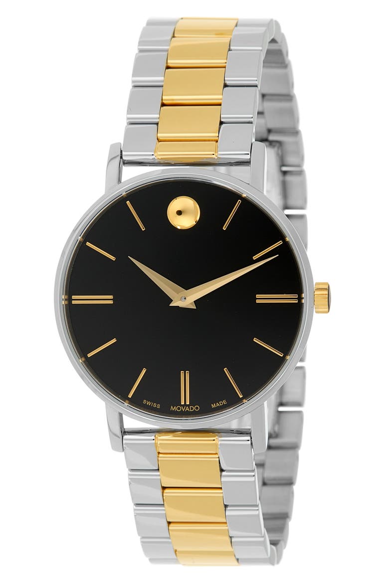 Corporate Classic Museum Dot Bracelet Watch, 32mm, Main, color, BLACK