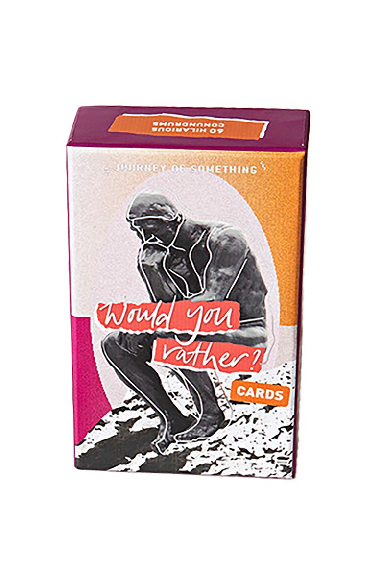 Journey of Something Would You Rather Cards, Party Game, 60 Funny Conundrums, Main, color, 