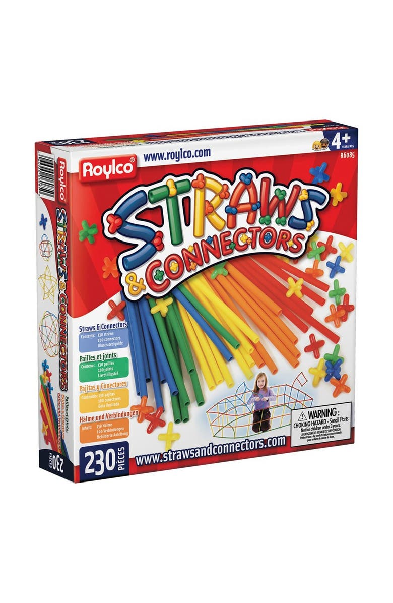 Roylco Straws and Connectors - 230 Pieces, Main, color, 