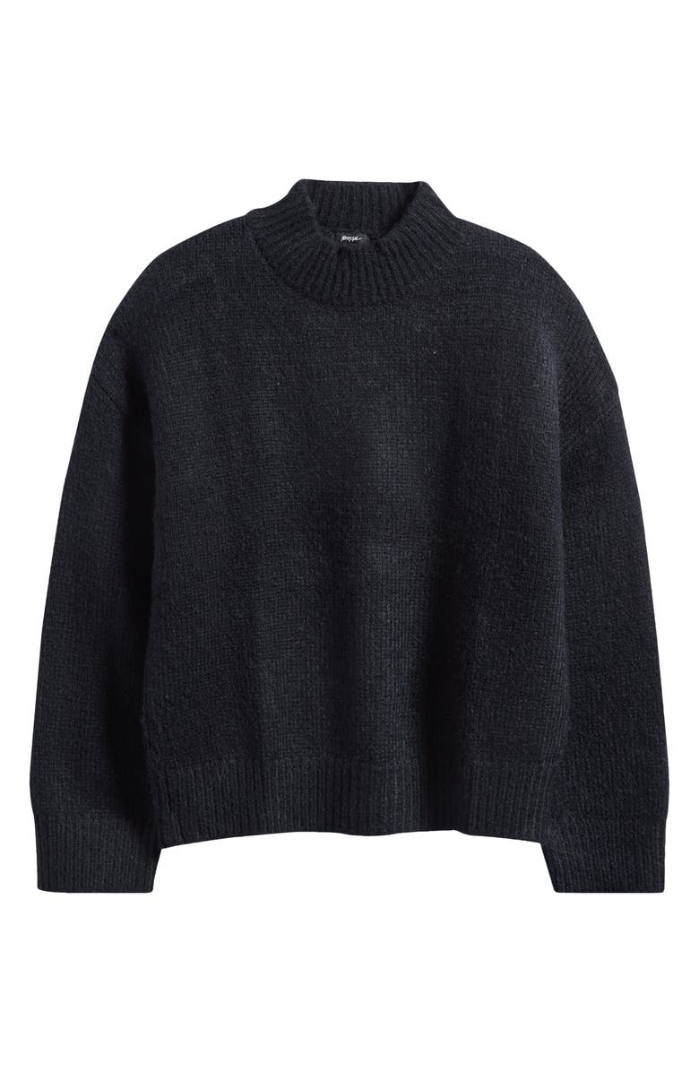 NASTY GAL Mock Neck Sweater, Alternate, color, Black