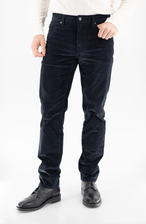 Devil-dog Dungarees Stretch Corduroy Five Pocket Pants In Black