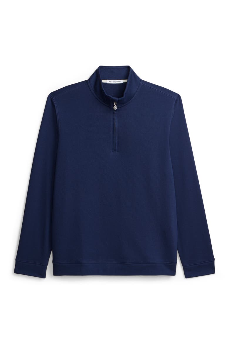 Terry Twillback 1/4 Zip, Alternate, color, Driver Navy