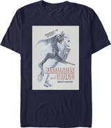 Star Wars: The Mandalorian and Grogu Men's Star Wars The Mandalorian and Grogu Wherever I Go He Goes Bounty Hunters  Graphic T-Shirt