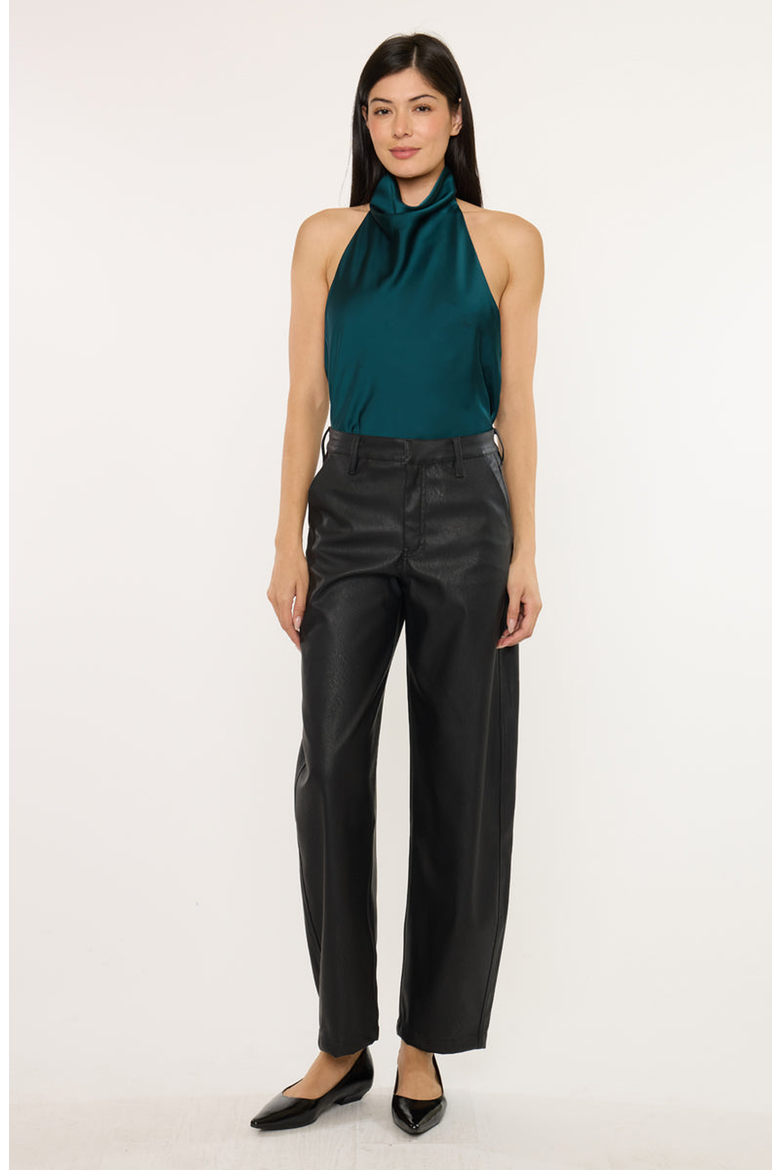 Darlene High Rise Barrel Pants, Main, color, Black
