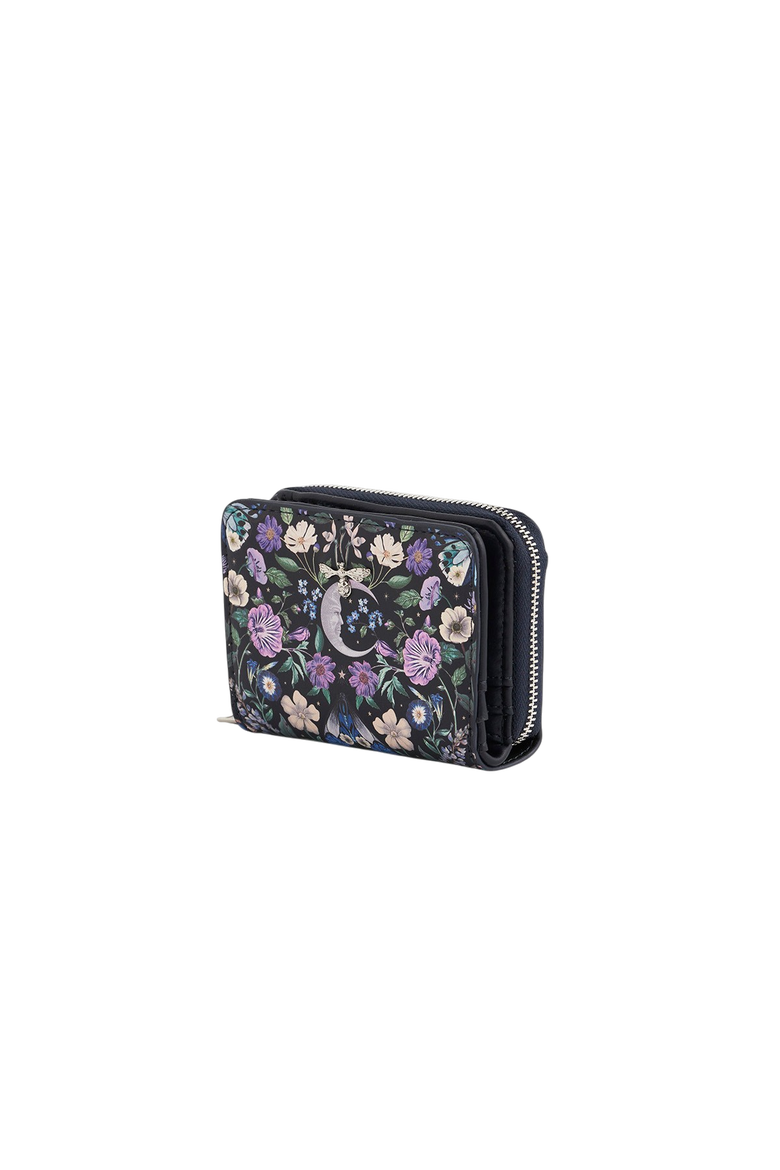 Selene Print Small Wallet, Alternate, color, Navy