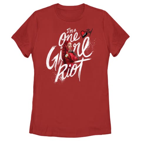 Women's Descendants The Rise of Red I'm a One Girl Riot  Graphic T-Shirt