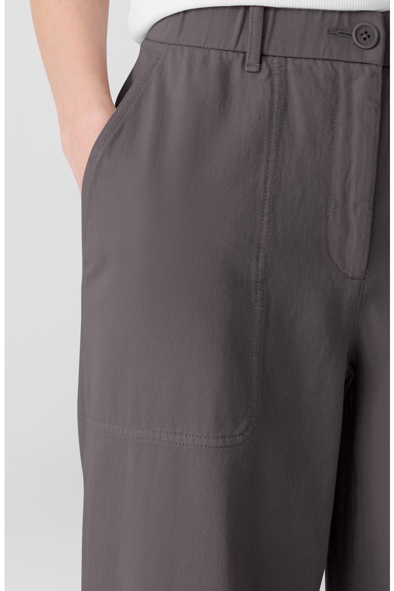 Organic Cotton Ankle Barrel Leg Pants, Alternate, color, RYE