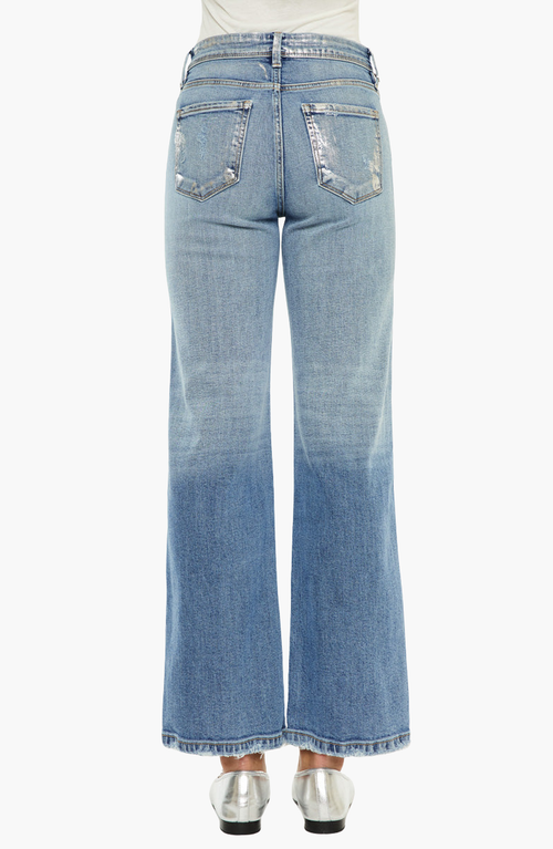 Official Kancan Usa Veronica Premier High Rise Slim Wide Leg Jeans In Medium Wash