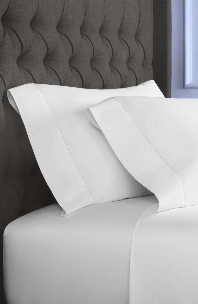 MELANGE HOME 500 Thread Count Egyptian Cotton Fitted Sheet, Alternate, color, White