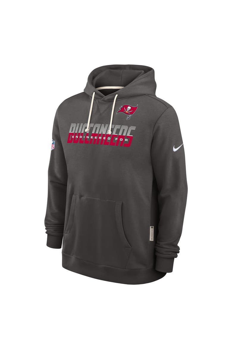 Men's Nike Pewter Tampa Bay Buccaneers Sideline Standard Issue Top Prospect Dri-FIT Hoodie, Alternate, color, Pewter