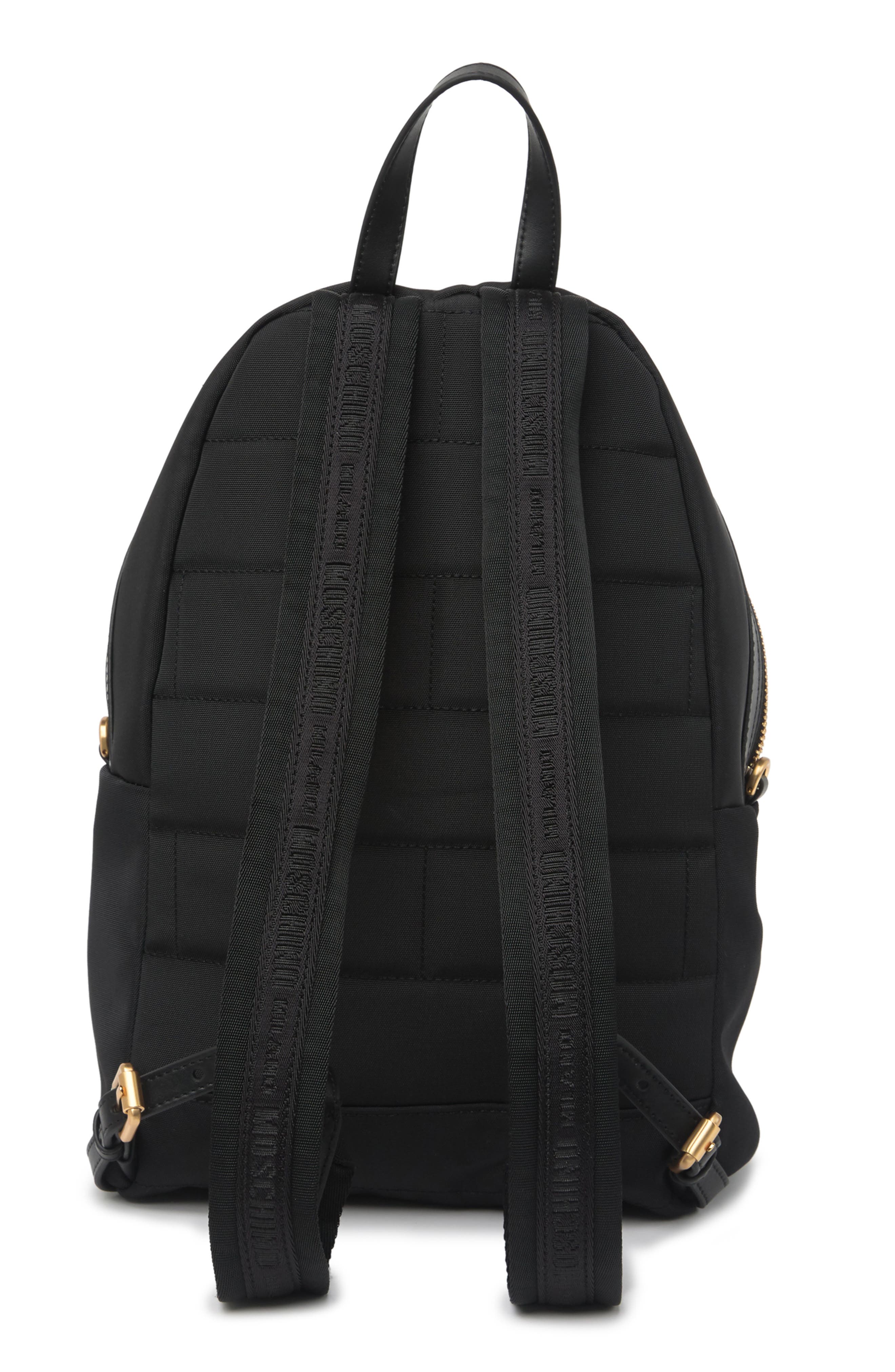 Moschino Logo Print Mini Backpack, Alternate, color, 